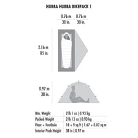msr hubba hubba bikepack 1 person tent