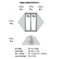 msr hubba hubba bikepack 2 person tent