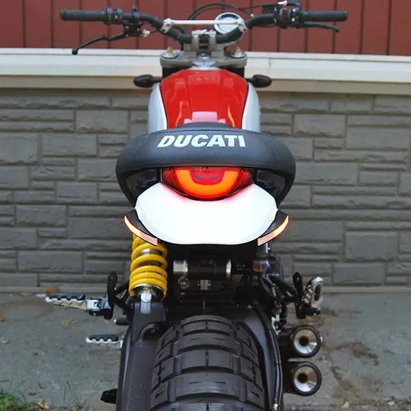 new rage cycles led fender eliminator ducati scrambler desert sled 2017