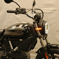 new rage cycles led front turn signals ducati scrambler cafe racer sixty2 desert sled 2015