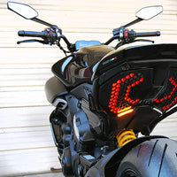 new rage cycles led rear turn signals w side mount license plate ducati diavel v4 2023