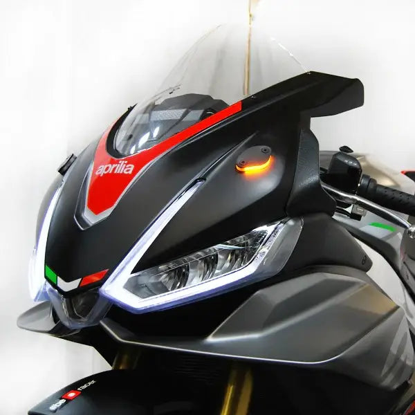 new rage cycles mirror block off led turn signals aprilia rsv4 2021