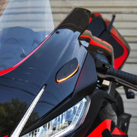 new rage cycles mirror block off led turn signals aprilia rsv4 2025