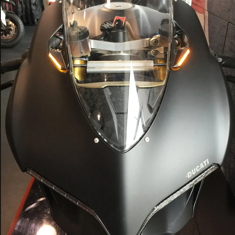 new rage cycles mirror block off led turn signals ducati 1199 panigale 2011 2014