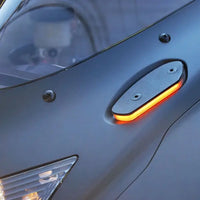 new rage cycles mirror block off led turn signals suzuki gsxr600 gsxr750 2006 2017 gsxr1000 2005 2016
