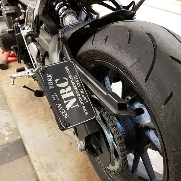 new rage cycles side mount license plate bracket yamaha mt 09 2017 2020