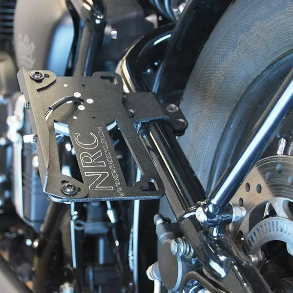 new rage cycles side mount license plate triumph bobber 2017