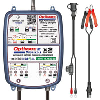 optimate 2 duo motorcycle battery charger gel and lithium batteries