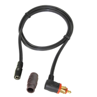 optimate adapter 90 degree angle din to 2 5 mm barrel heated gear