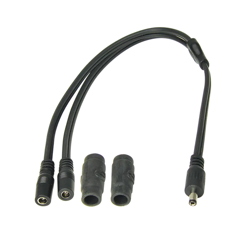 optimate dc 2 5mm y splitter cable heated gear