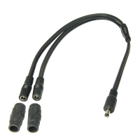 optimate dc 2 5mm y splitter cable heated gear