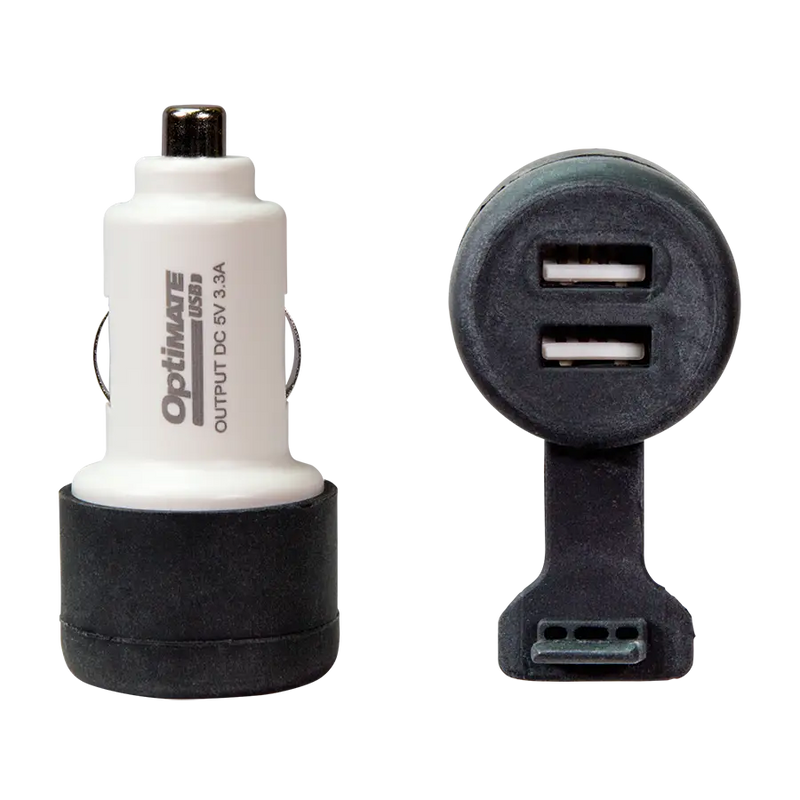 optimate dual usb fast charger cigarette adapter