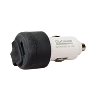 optimate dual usb fast charger cigarette adapter