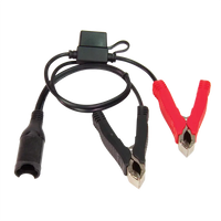 optimate sae alligator clip set with 15 amp fuse