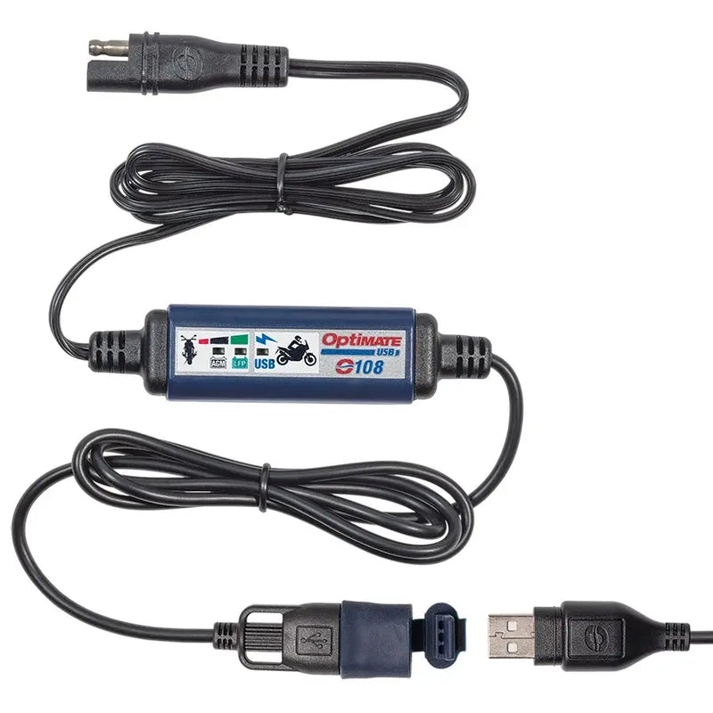 optimate sae to usb motorcycle battery charger cable