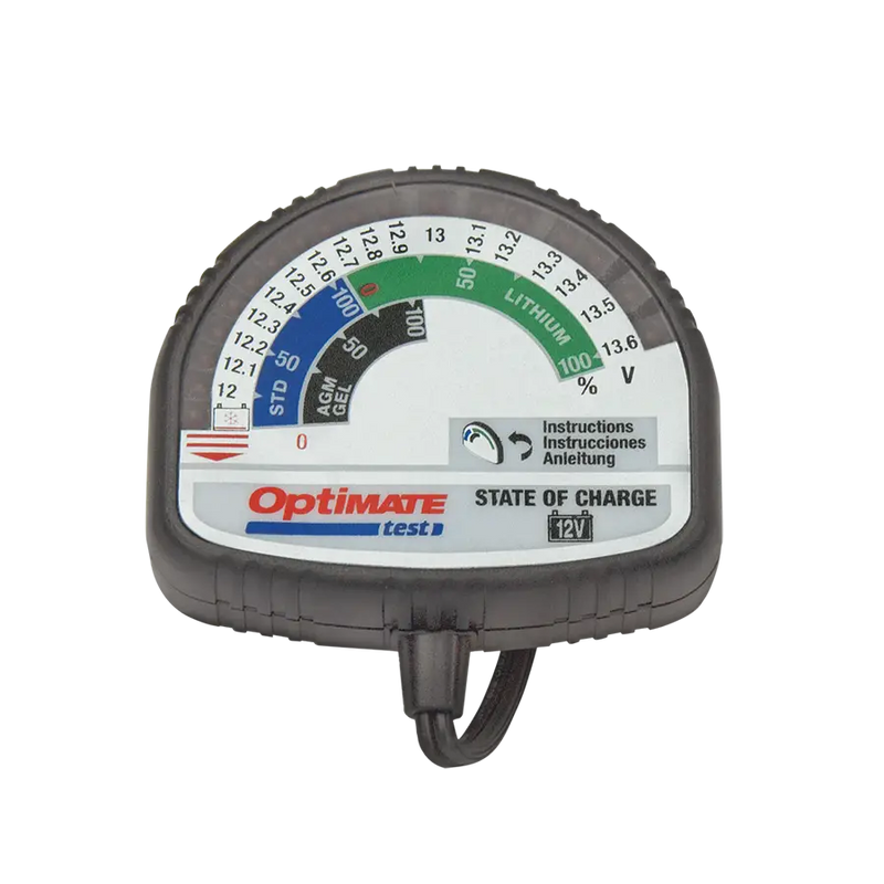 optimate state of charge motorcycle battery tester