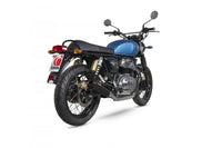 scorpion exhausts red power slip on royal enfield interceptor 650 continental gt