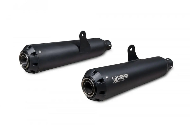 scorpion exhausts red power slip on royal enfield interceptor 650 continental gt