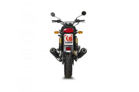 scorpion exhausts red power slip on royal enfield interceptor 650 continental gt
