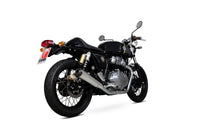 scorpion exhausts red power slip on royal enfield interceptor 650 continental gt