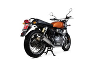 scorpion exhausts red power slip on royal enfield interceptor 650 continental gt