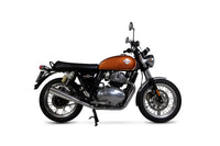 scorpion exhausts red power slip on royal enfield interceptor 650 continental gt