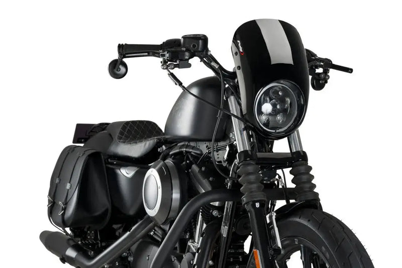 puig anarchy screen harley davidson sportster iron xl883n 2009 2019 black