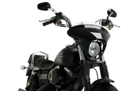 puig batwing sml sport screen gloss black housing harley davidson dyna street bob fxdb 2007 2017