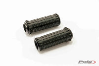 puig hi tech r fighter s footpegs with removable black rubber grip