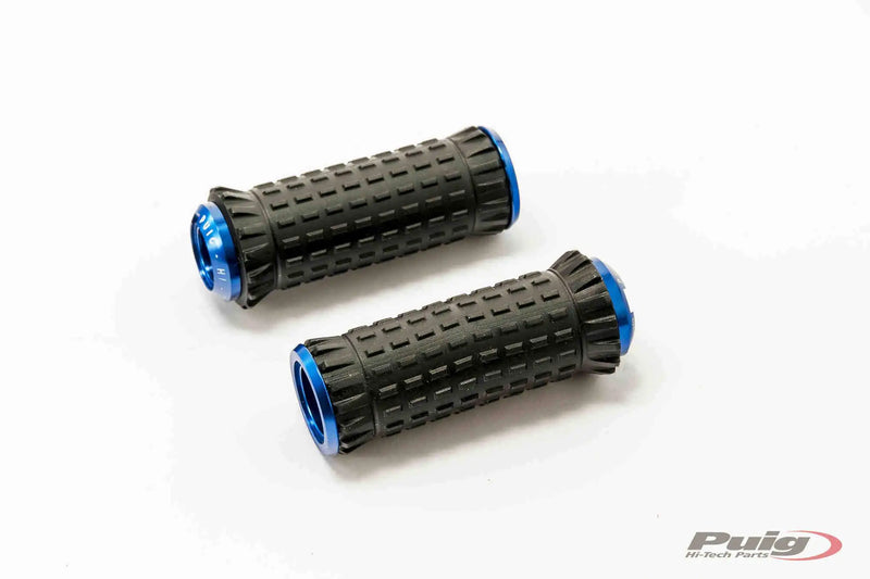puig hi tech r fighter s footpegs with removable black rubber grip