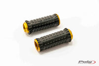 puig hi tech r fighter s footpegs with removable black rubber grip