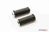 puig hi tech r fighter s footpegs with removable black rubber grip