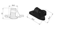 puig mirror adapter left side yamaha yzf r3 2015 yzf r6 2018