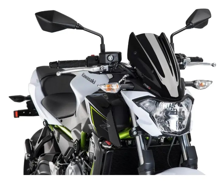 puig naked new generation windscreen kawasaki z650 2017 2019