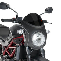 puig nose fairing carbon look housing with screen suzuki sv650n 2016