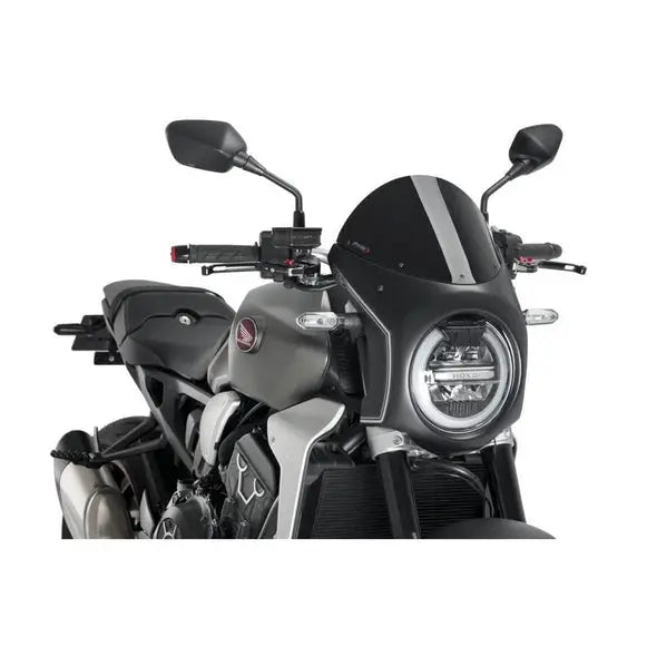CB1000R CB650R　Puig　スクリーン　ダークスモーク Puig Semi-Fairing Windscreen Honda CB1000R / CB650R – Moto Machines