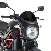 puig nose fairing matte black housing with screen suzuki sv650n 2016