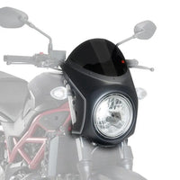puig nose fairing matte black housing with screen suzuki sv650n 2016
