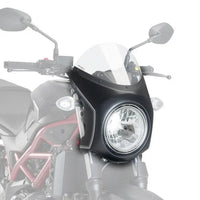 puig nose fairing matte black housing with screen suzuki sv650n 2016