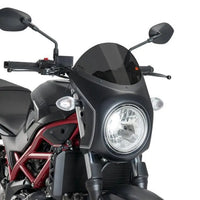 puig nose fairing matte black housing with screen suzuki sv650n 2016