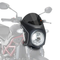 puig nose fairing matte black housing with screen suzuki sv650n 2016