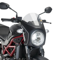 puig nose fairing matte black housing with screen suzuki sv650n 2016