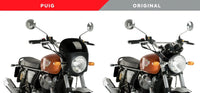 puig retro fairing black housing with screen royal enfield interceptor 650 2018