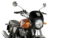 puig retro fairing black housing with screen royal enfield interceptor 650 2018