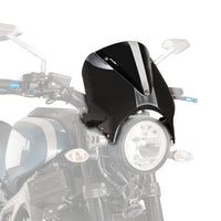 puig retrovision nose fairing carbon look with screen yamaha xsr 700 2016 2018