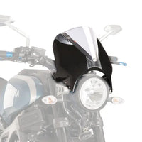 puig retrovision nose fairing carbon look with screen yamaha xsr 700 2016 2018