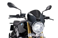 puig retrovision nose fairing carbon look housing with screen bmw r nine t 2014 2020
