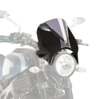 puig retrovision nose fairing carbon look with screen yamaha xsr 700 2016 2018