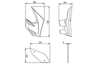 puig downforce side spoilers kawasaki z650 2020