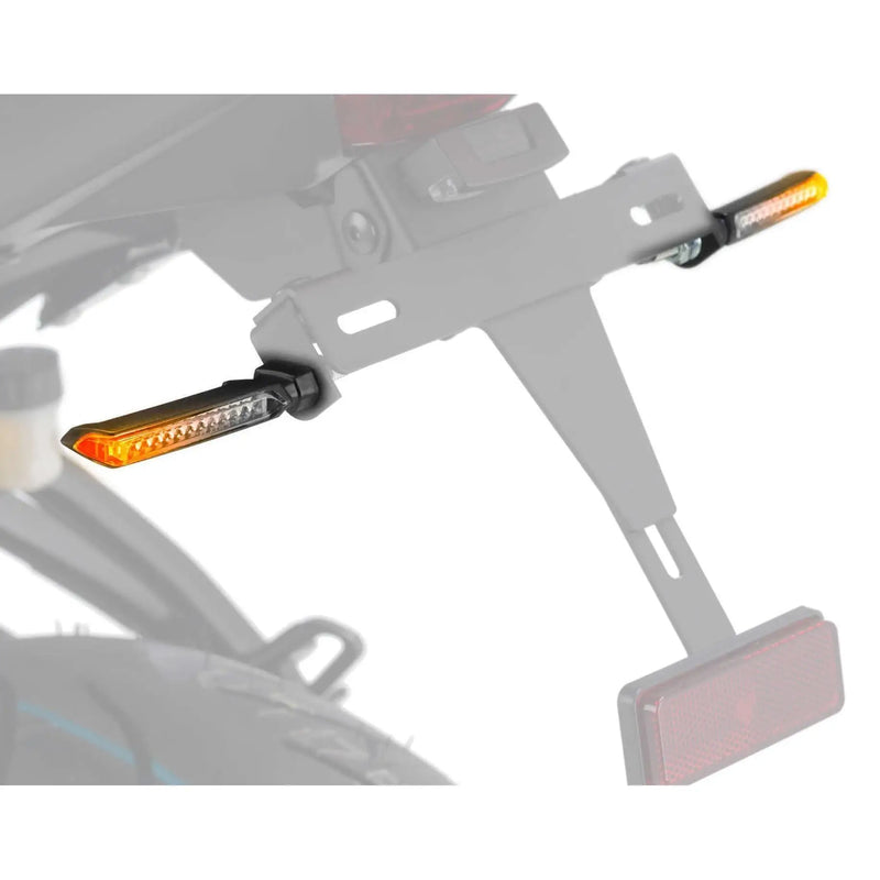 puig thin sequential indicators orange led matte black facia